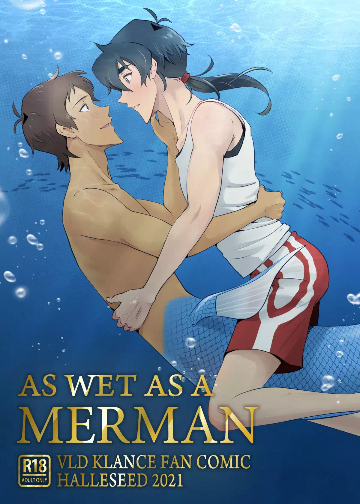 Порно комиксы яой Voltron (Вольтрон) VDL Klance Лэнс и Кит – As Wet As a Merman! (Мокрый, как русал!)